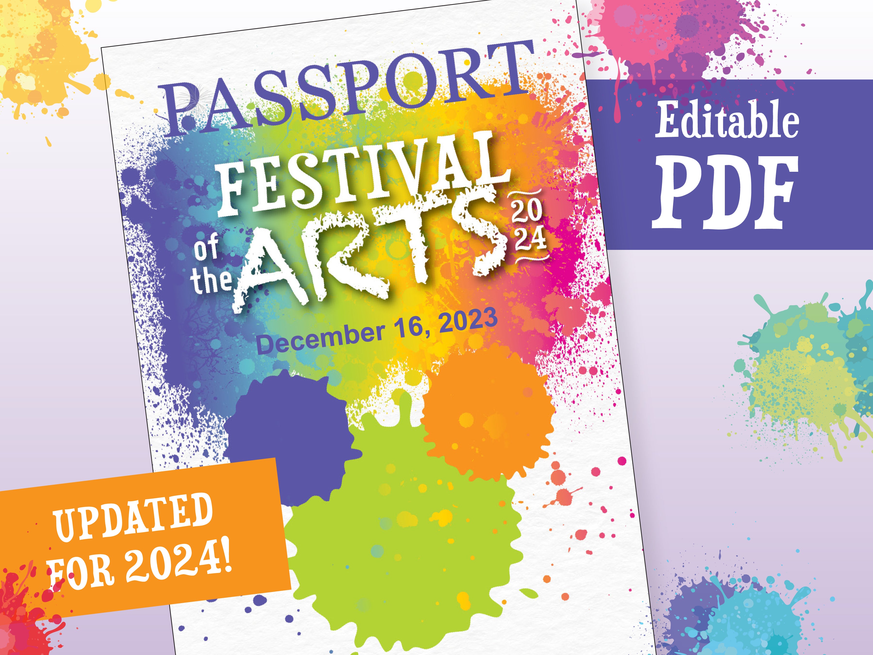 Festival of the Arts 2024 Passport PRINTABLE PDF