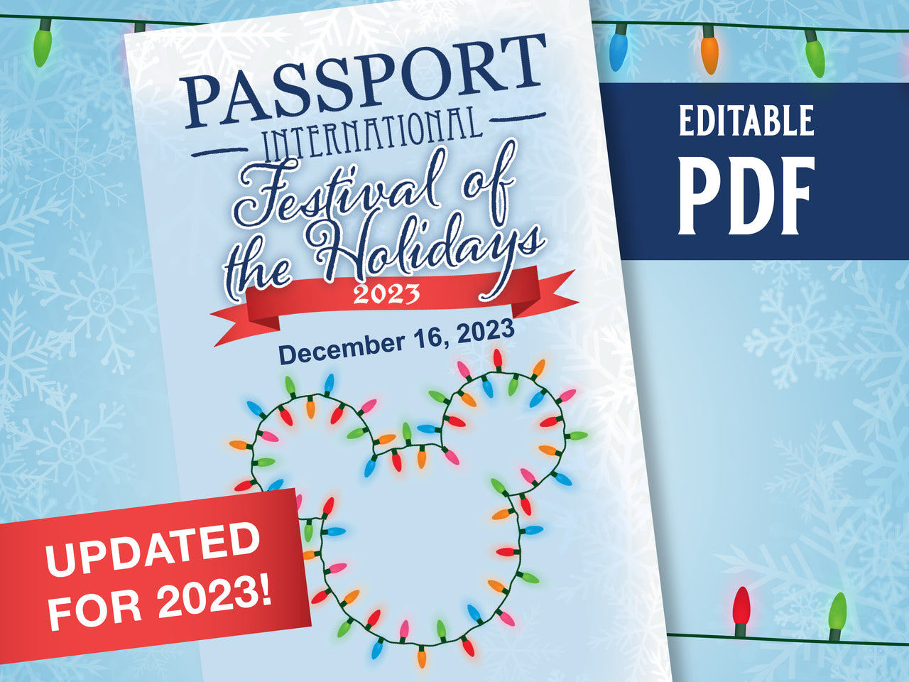 Festival of the Holidays 2023 Passport - PRINTABLE PDF