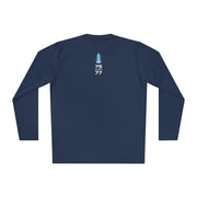 Space Mountain Long Sleeve T-shirt, 100% polyester, true navy, back