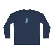 Space Mountain Long Sleeve T-shirt, 100% polyester, true navy, front