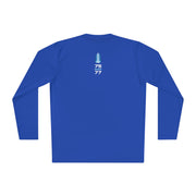 Space Mountain Long Sleeve T-shirt, 100% polyester, true royal, back