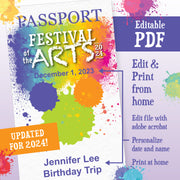 EPCOT Festival of the Arts 2024 Passport PDF