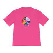 Pixar Wheel Pride edition T-shirt, with wheel in the progress pride colors, neon pink