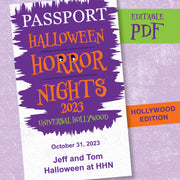 Halloween Horror Nights 2023 Passport PDF for Hollywood to download, edit and personalize in Acrobat.