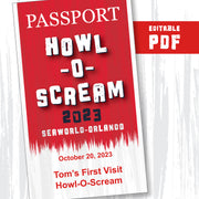 Howl-O-Scream at SeaWorld Orlando Passport PDF to edit and print from home