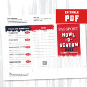 Howl-O-Scream at SeaWorld Orlando Passport PDF to edit and print from home