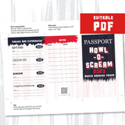 Howl-O-Scream at Busch Gardens Tampa Passport PDF to edit and print from home