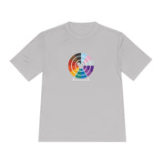 Pixar Wheel Pride edition T-shirt, with wheel in the progress pride colors, silver